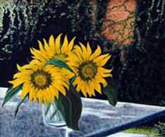 "Sonnenblumen" - �lbild - Online-Galerie Nr.7